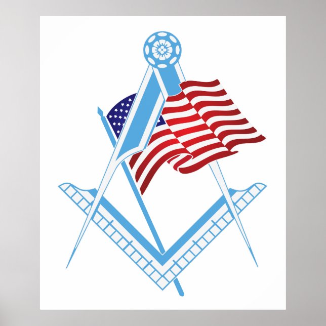 USA freemasonry symbol Poster (Front)