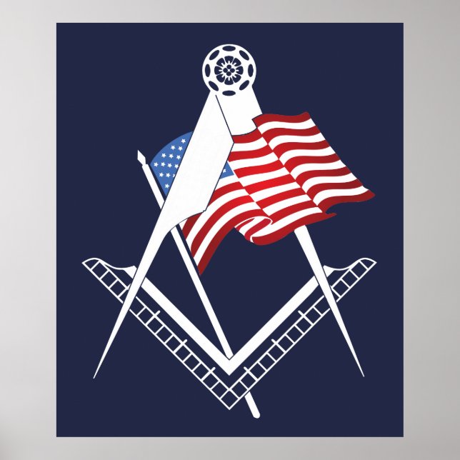 USA freemasonry symbol Poster (Front)