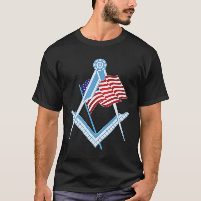 USA freemasonry symbol T-Shirt (Front)