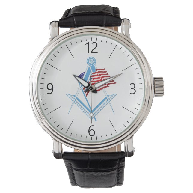 USA freemasonry symbol Watch (Front)