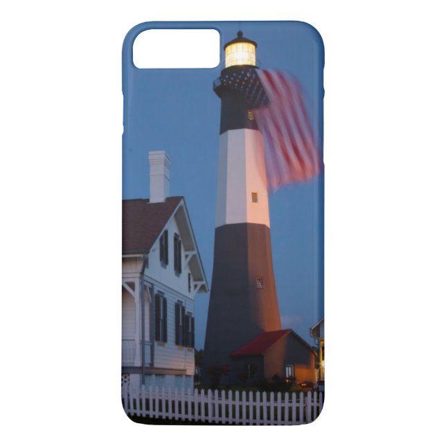 USA, Georgia, Tybee Island, Flag Flying Case-Mate iPhone Case (Back)