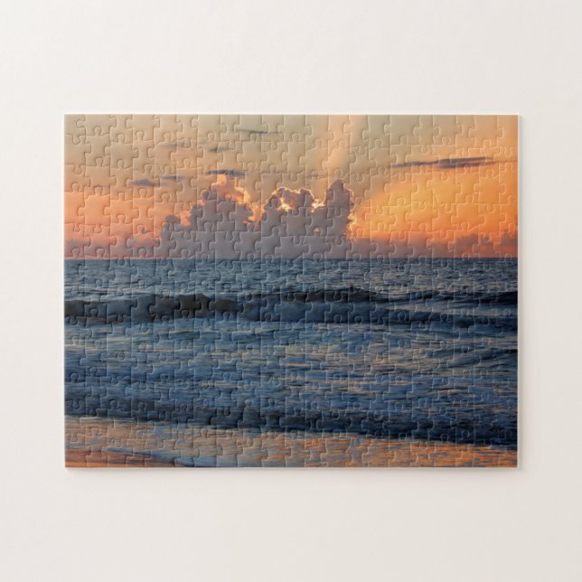 USA, Georgia, Tybee Island, Tybee Island Beach Jigsaw Puzzle (Horizontal)