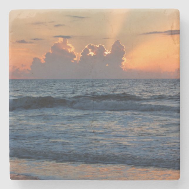 USA, Georgia, Tybee Island, Tybee Island Beach Stone Coaster (Front)