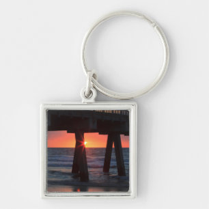 USA, Georgia, Tybee Island, Tybee Pier Key Ring