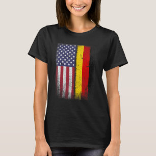 USA Germany Flag Patriotic American Proud German R T-Shirt