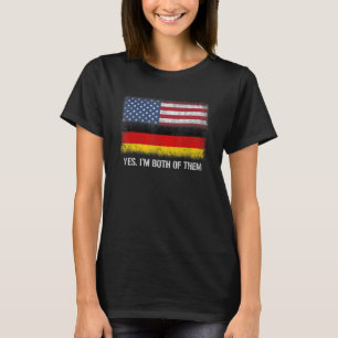Usa Germany German American Flag Dual Citizen Citi T-Shirt
