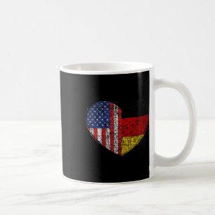 Usa Germany Heart - Dual Citizenship Coffee Mug