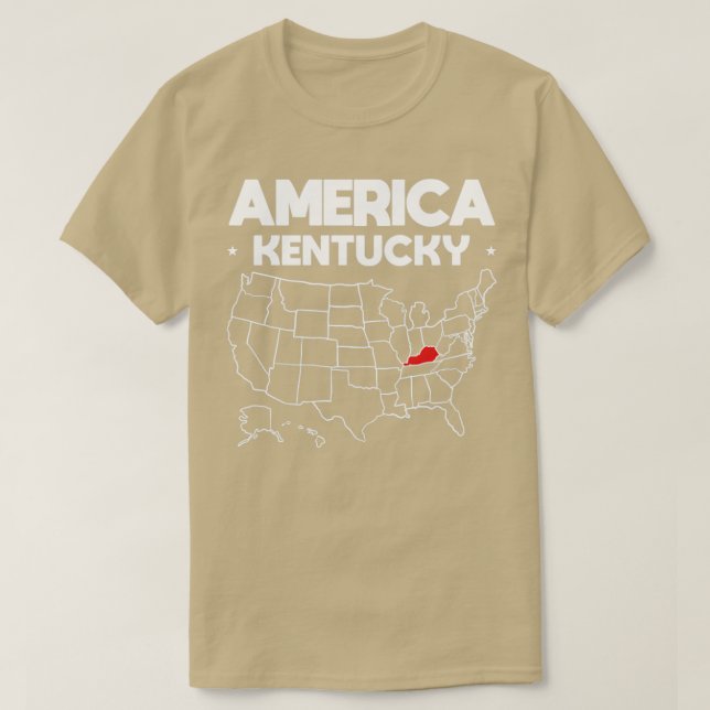 USA gift Kentucky State T-Shirt (Design Front)