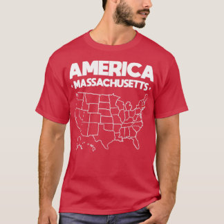 USA gift Massachusetts State T-Shirt