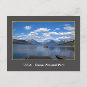 USA Glacial National Park photography Postcard