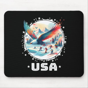 Usa Go United States Winter Sports Usa Team Appare Mouse Mat
