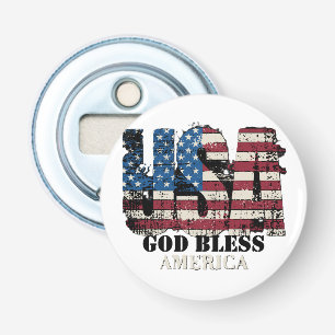 USA God Bless America Bottle Opener