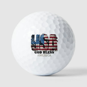 USA God Bless America Golf Balls