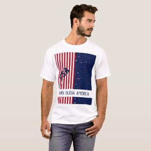 USA God Bless America Patriotic 4th of July Men's T-Shirt
