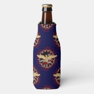 USA Gold Eagle, Flag Blue-Red-Bottle Cooler Cooler