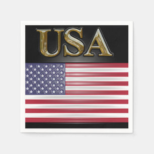 USA GOLD NAPKIN
