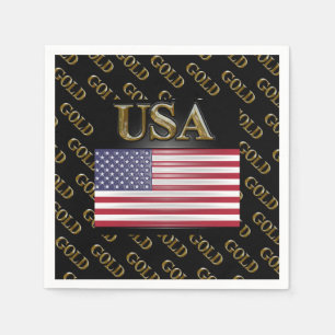 USA GOLD NAPKIN