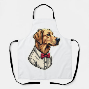 USA Golden Retriever Vintage Patriotic Dog Shirt 4 Apron