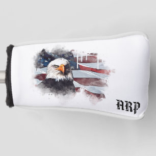 *~* USA Golf Putter Cover Patriotic Eagle Flag