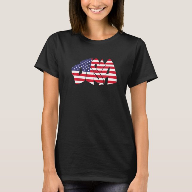 USA graffiti US flag America Premium T-Shirt (Front)