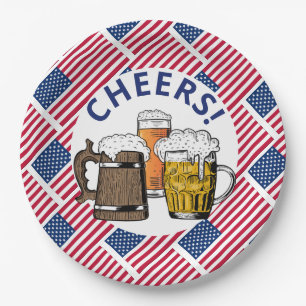USA Great American Beer Paper Plate