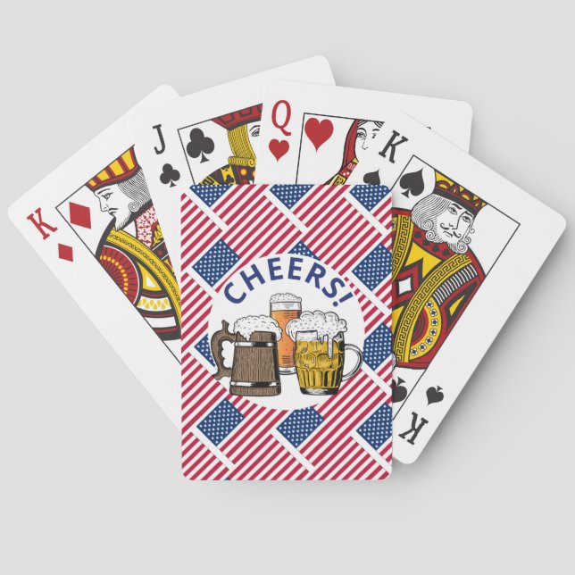 USA Great American Beer Paper Playing Cards (Back)