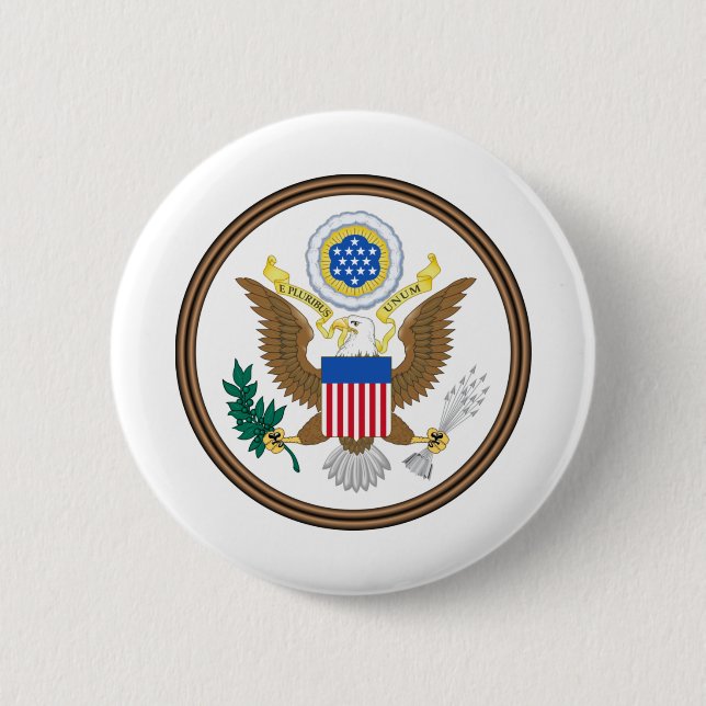 usa great seal 6 cm round badge (Front)