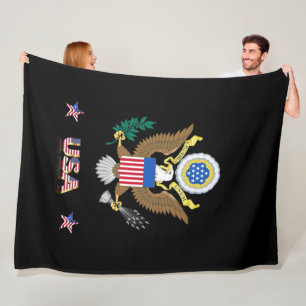 Usa Great Seal Fleece Blanket
