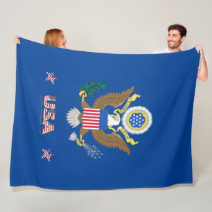 Usa Great Seal Fleece Blanket