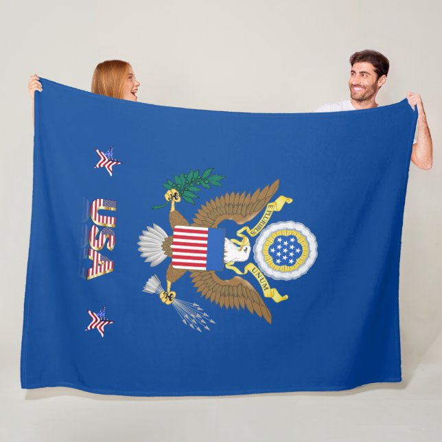 Usa Great Seal Fleece Blanket (In Situ)