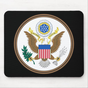 usa great seal mouse mat