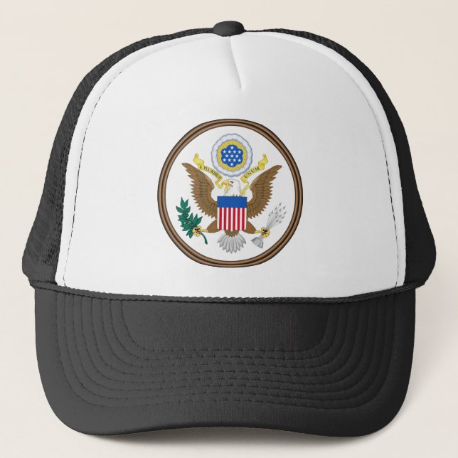 usa great seal trucker hat (Front)