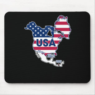Usa = Greenland + Canada + Gulf + Canal Mouse Mat