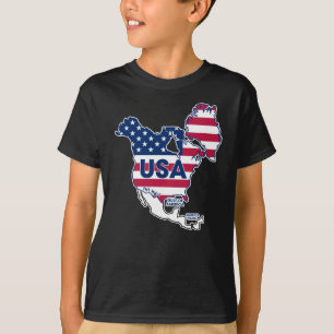 Usa = Greenland + Canada + Gulf + Canal T-Shirt
