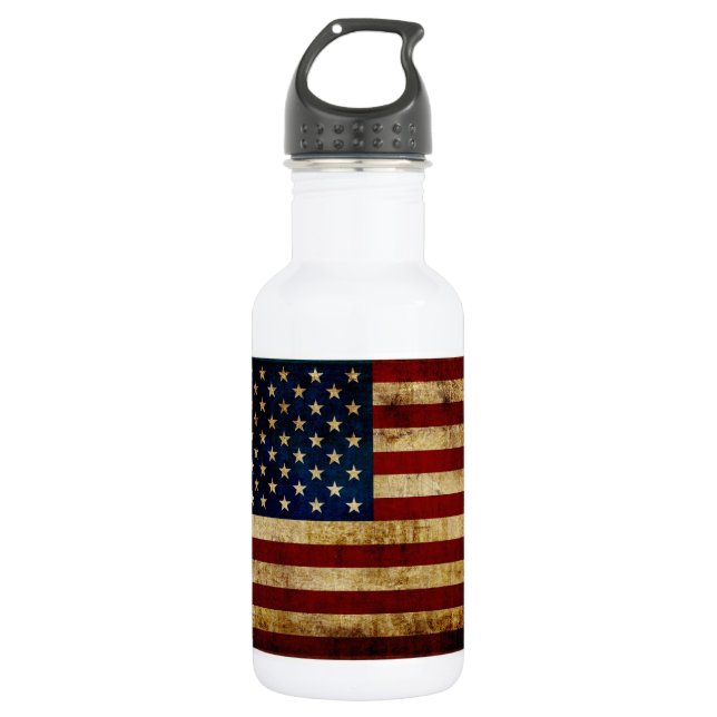 USA / Grunged flag 532 Ml Water Bottle (Front)