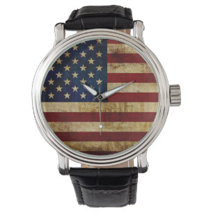 USA / Grunged flag Watch
