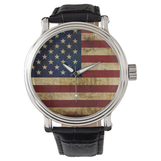 USA / Grunged flag Watch (Front)