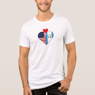 USA Guatemala Heart flags Hispanic Heritage  Tri-Blend Shirt