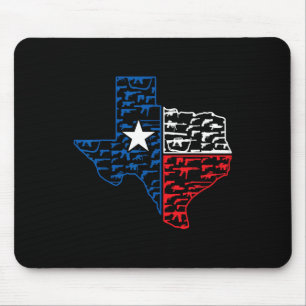 Usa Guns Patriotic Texan America Texas Mouse Mat