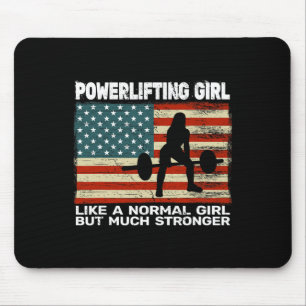 Usa Gym Powerlifter Powerlifting Weightlifting For Mouse Mat