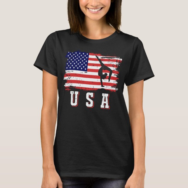 USA GYMNASTICS  T-Shirt (Front)