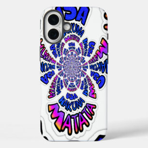 USA Hakuna Matata Blue Gifts.png iPhone 16 Plus Case