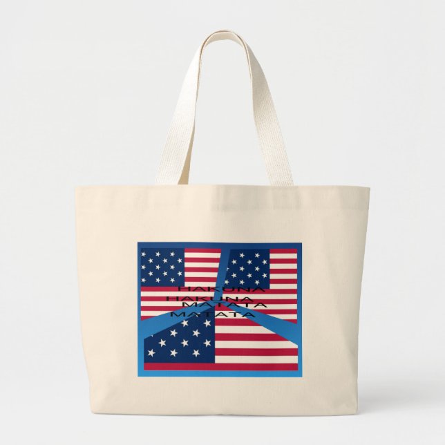 USA HAKUNA  MATATA LARGE TOTE BAG (Front)