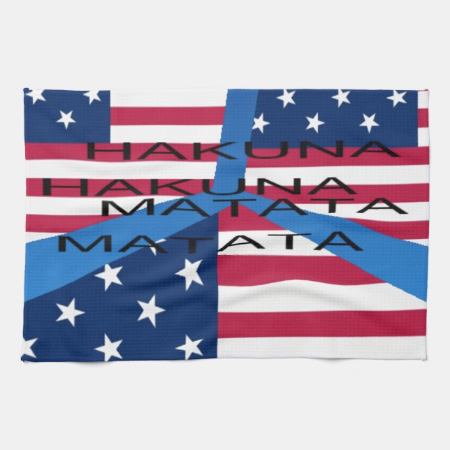 USA HAKUNA  MATATA TEA TOWEL (Horizontal)