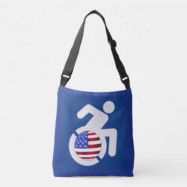 USA Handicapped Crossbody Bag (Front)