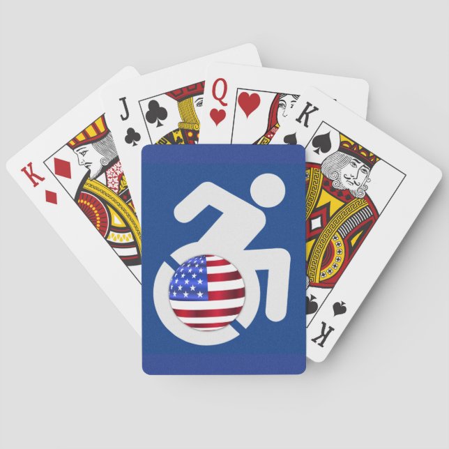 USA Handicapped Playing Cards (Back)