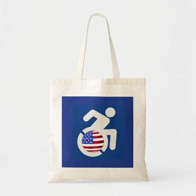 USA Handicapped Tote Bag (Front)