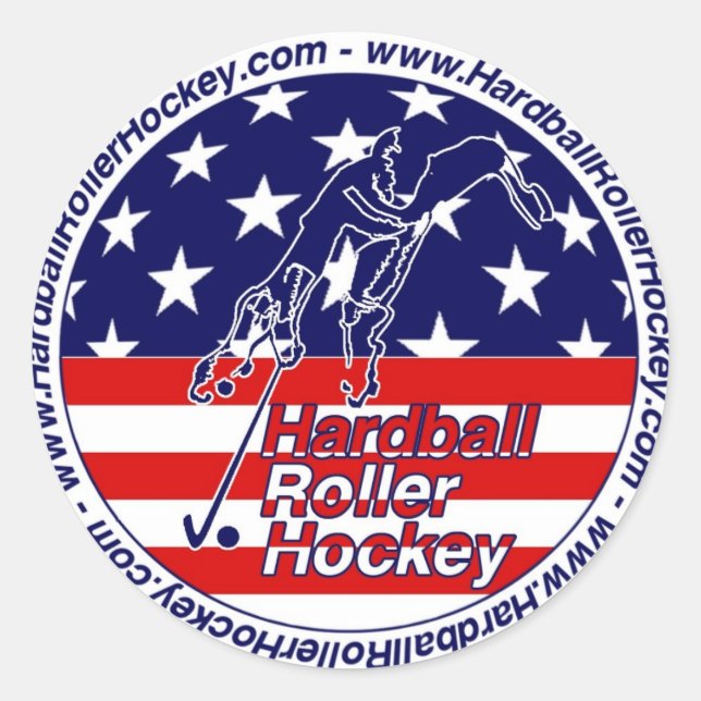 USA Hardball Roller Hockey Sticker (Front)