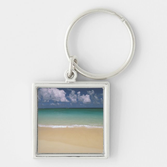 USA, Hawaii. Beach scene Key Ring (Front)