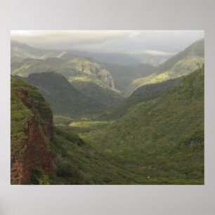 USA, Hawaii, Kauai, Canyon overlook. (RF) Poster